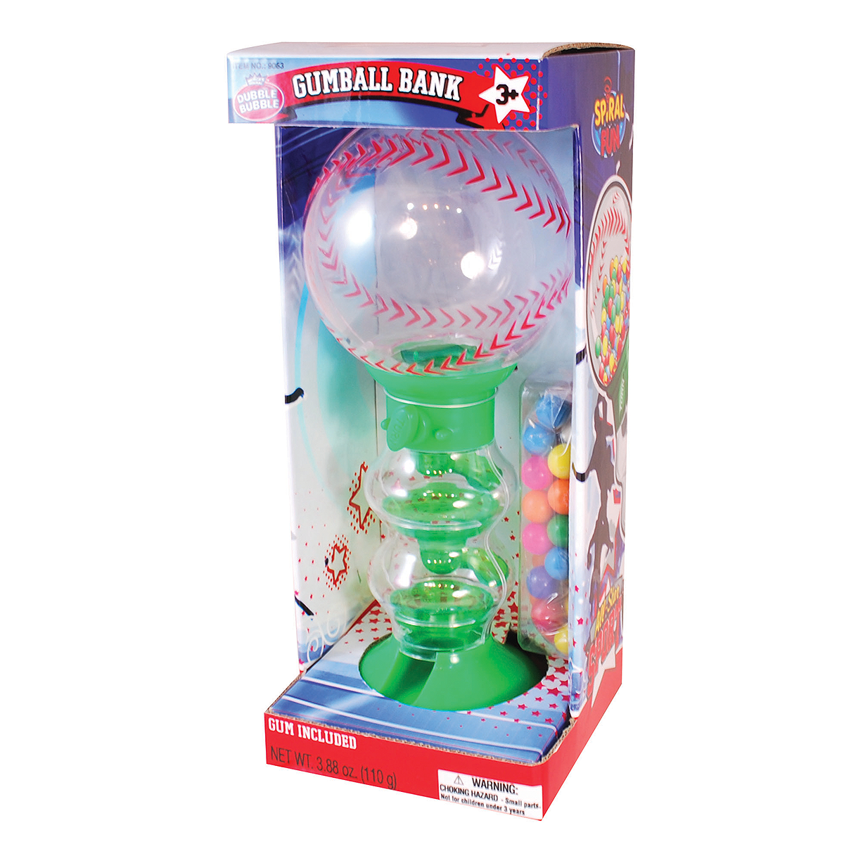 Dubble Bubble Baseball Gumball Bank