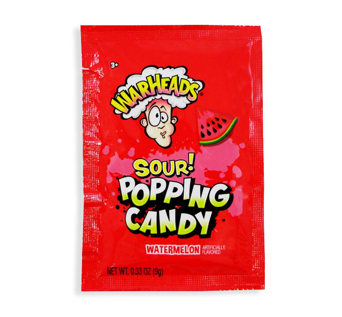 Warheads Popping Candy Sour Watermelon