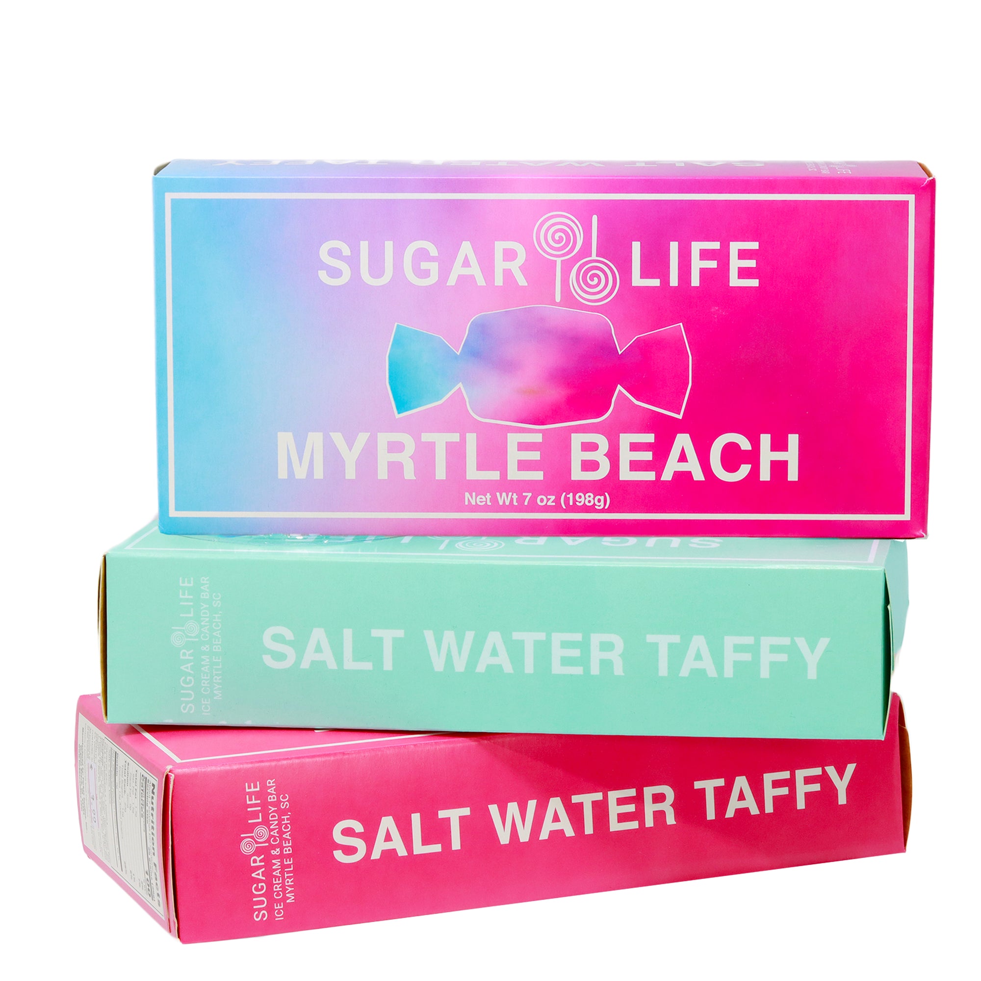 SUGAR LIFE SALT WATER TAFFY -7 OZ. GIFT BOXES