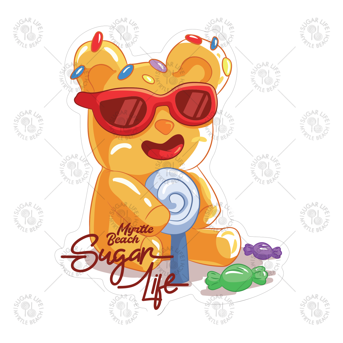Sugar Life Gummy Bear  - Sticker