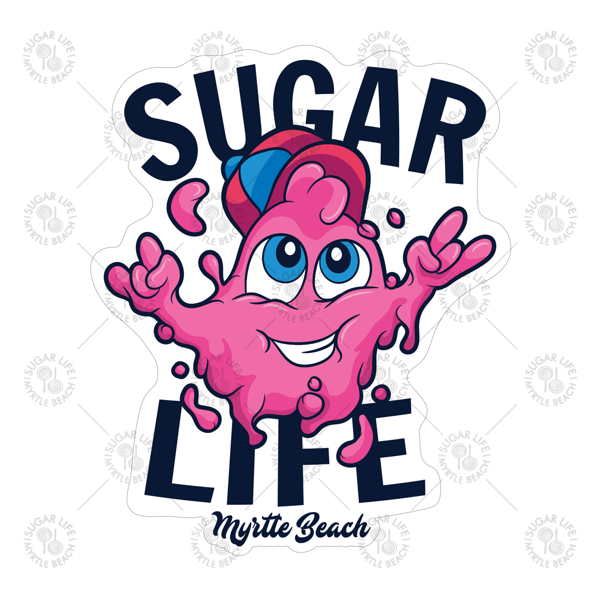 Sugar Life Bubble Gum Blob - Sticker