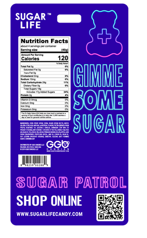 Sugar Life Gummy Bear on a Stick Blue Raspberry