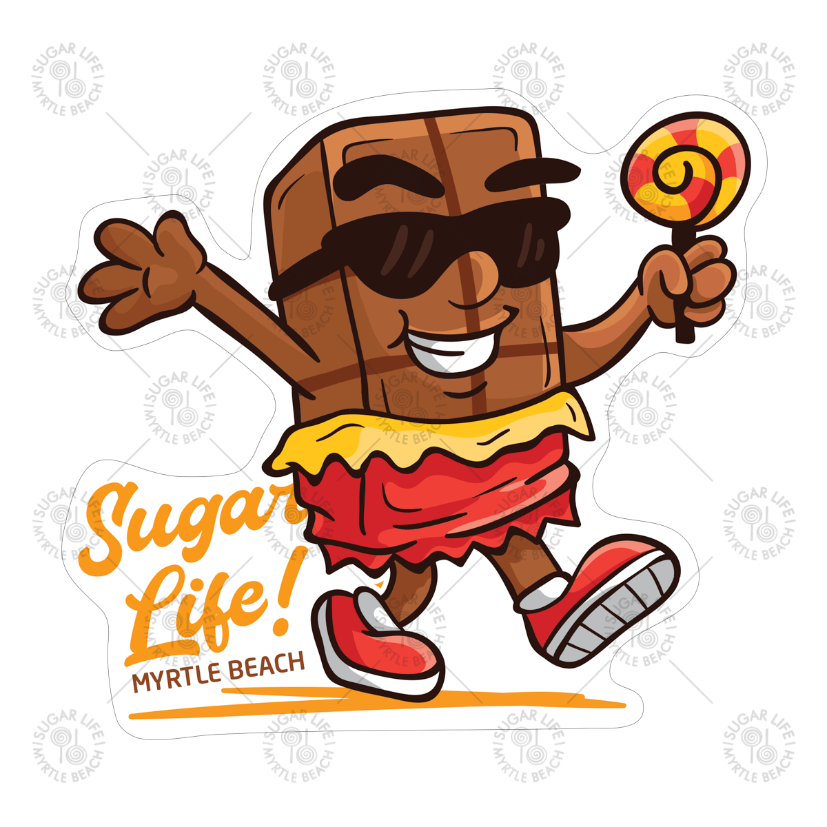 Sugar Life Chocolate Bar - Sticker