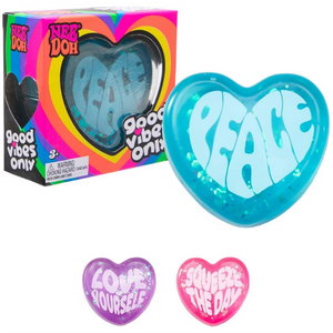 NeeDoh Good Vibes Only Squishy Heart