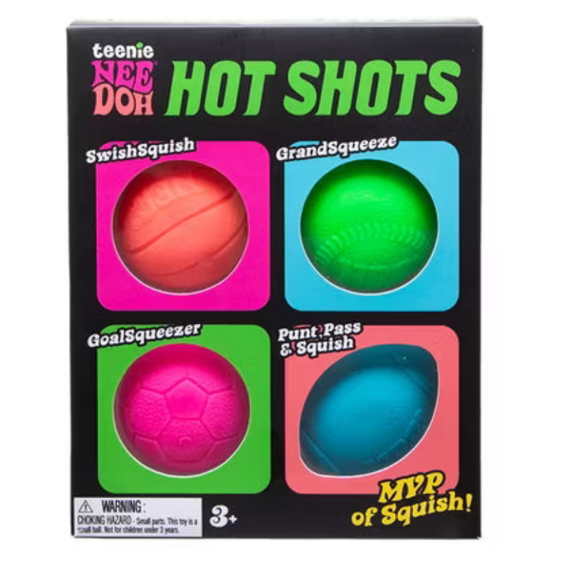 NeeDoh Teenie Hot Shots 4pk