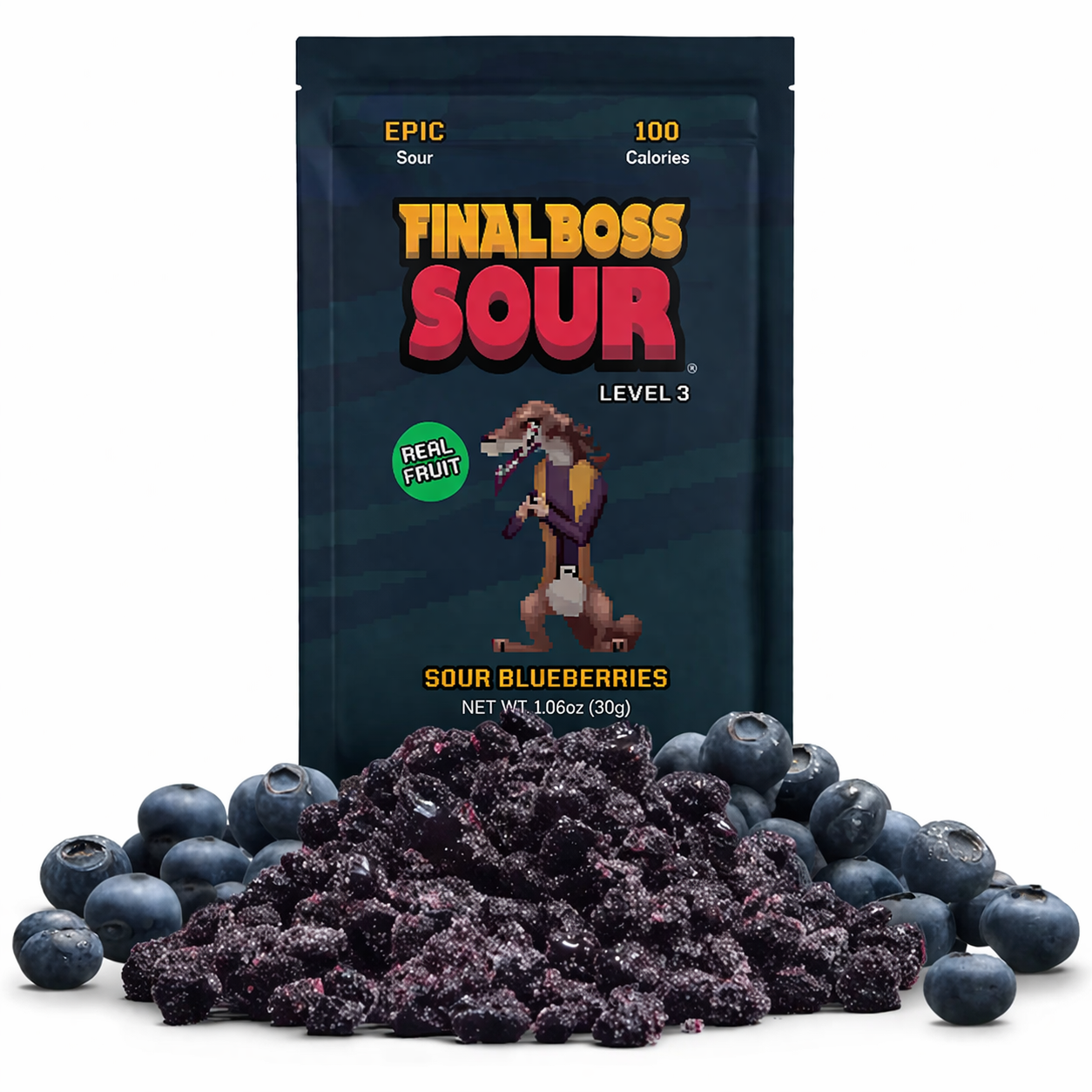 Final Boss Sours Level 3 Blueberries
