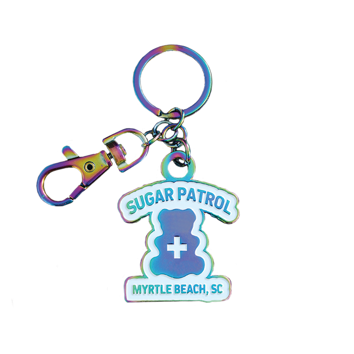 Sugar Life Sugar Patrol Rainbow-Plated Keychain