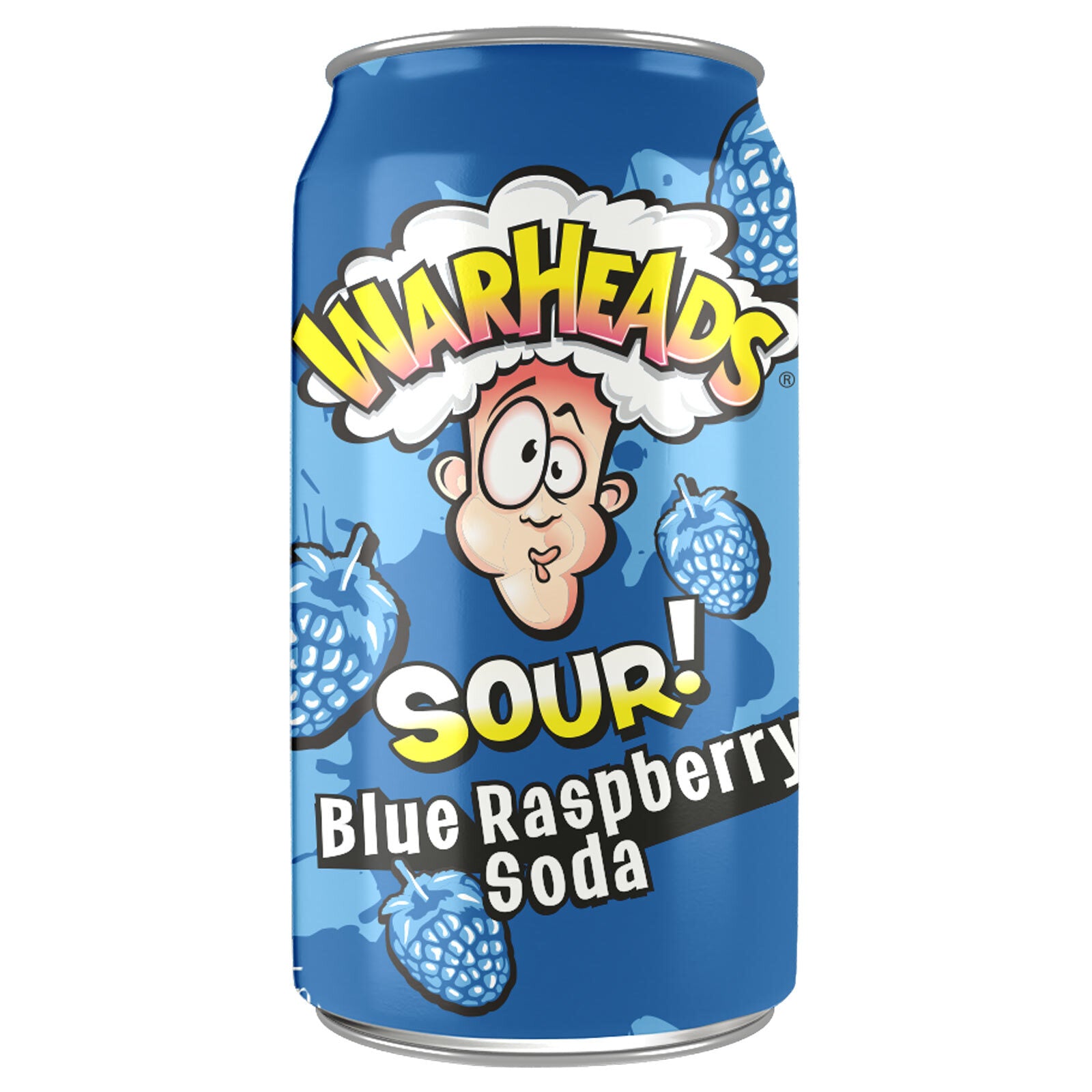Warheads Sour! Blue Raspberry Soda