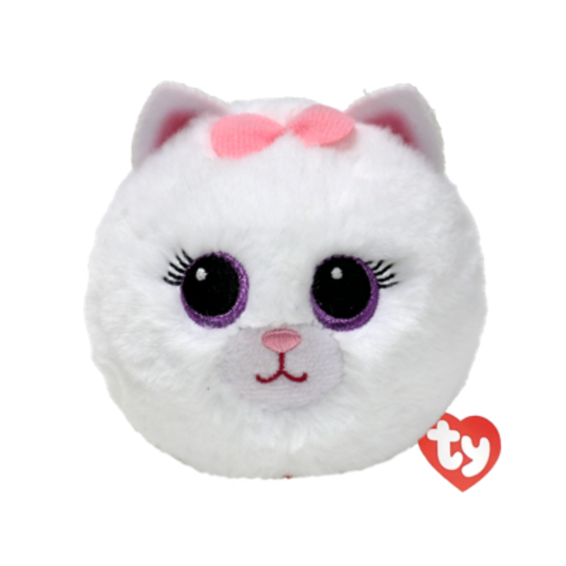 TY Bouncer Purdy - White Cat