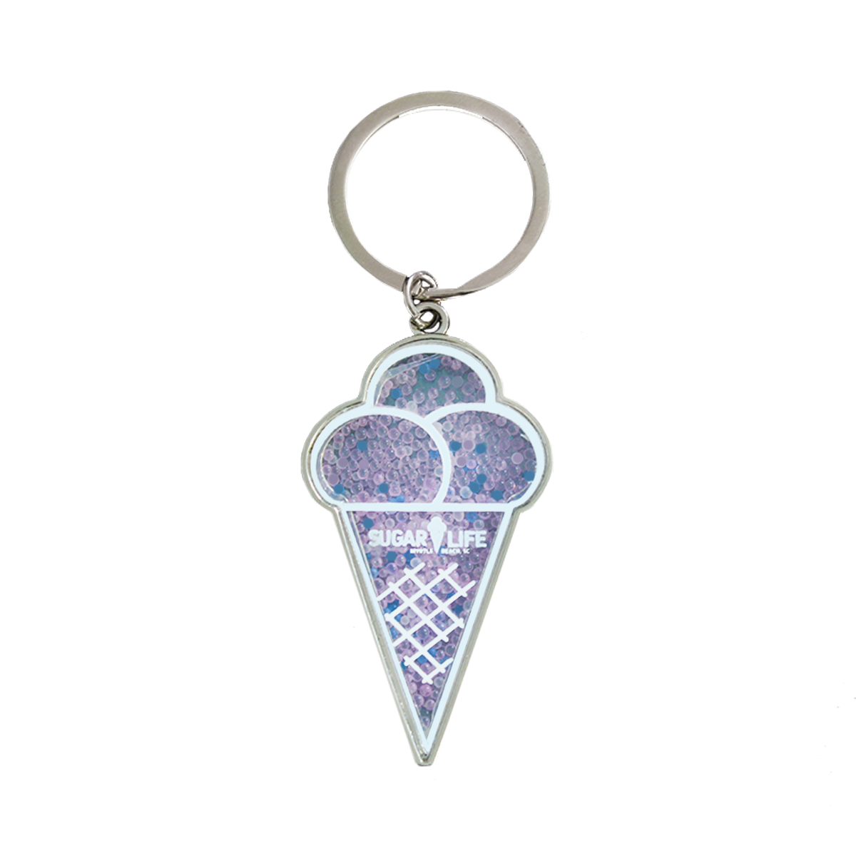 Sugar Life Ice Cream Cone Keychain