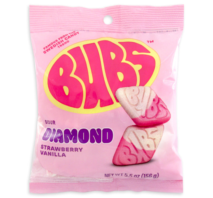 BUBS Sour Diamond Strawberry Vanilla