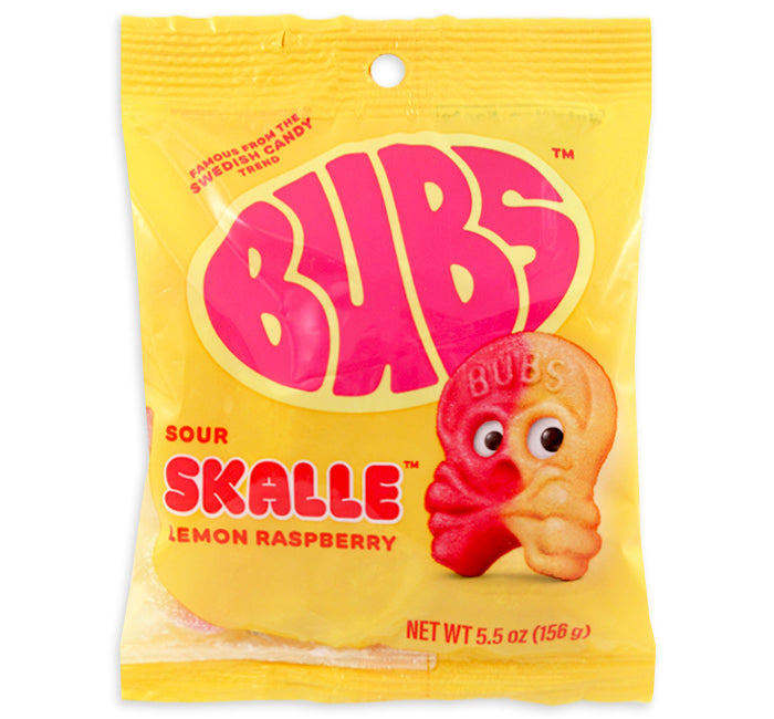 BUBS Sour Skalle Lemon Raspberry
