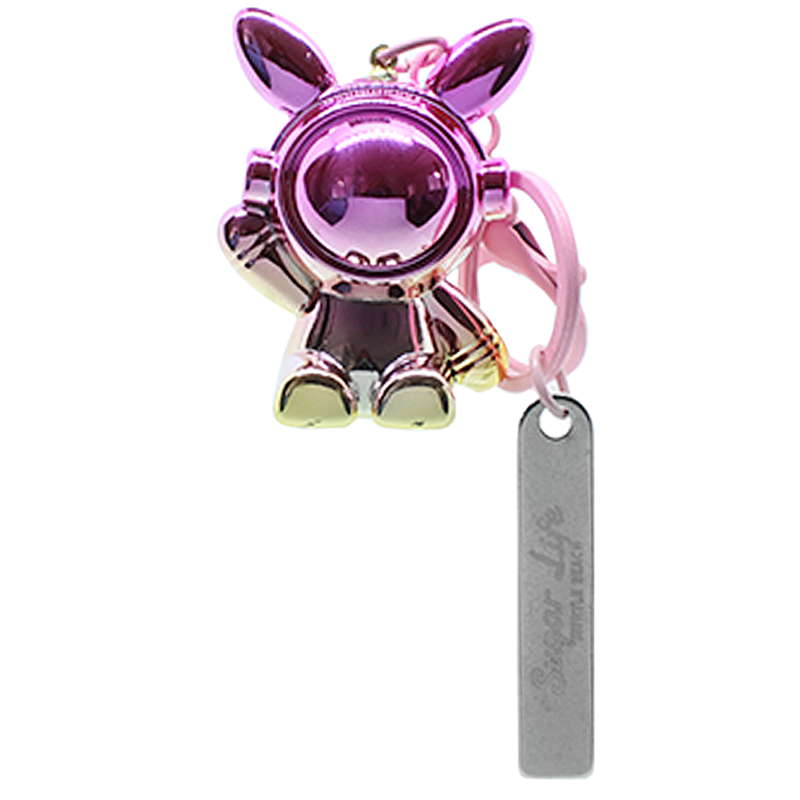 【韓国のみ】 TOWTOW.ARCHIVE Moon Rabbit Keyring Silver Sugar Life Bunny Astronaut Keychain - Sugar Life Candy