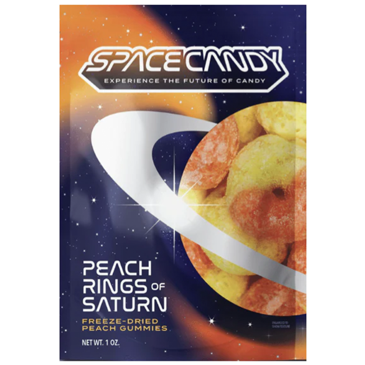 Space Candy Freeze Dried Peach Rings of Saturn