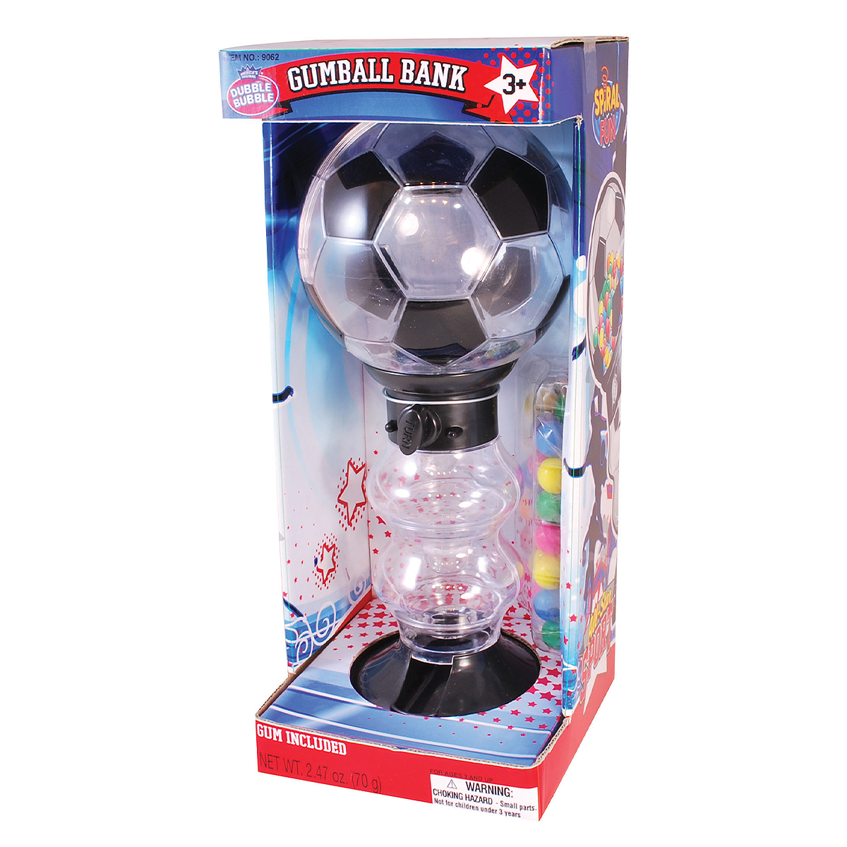 Dubble Bubble Football Gumball Bank