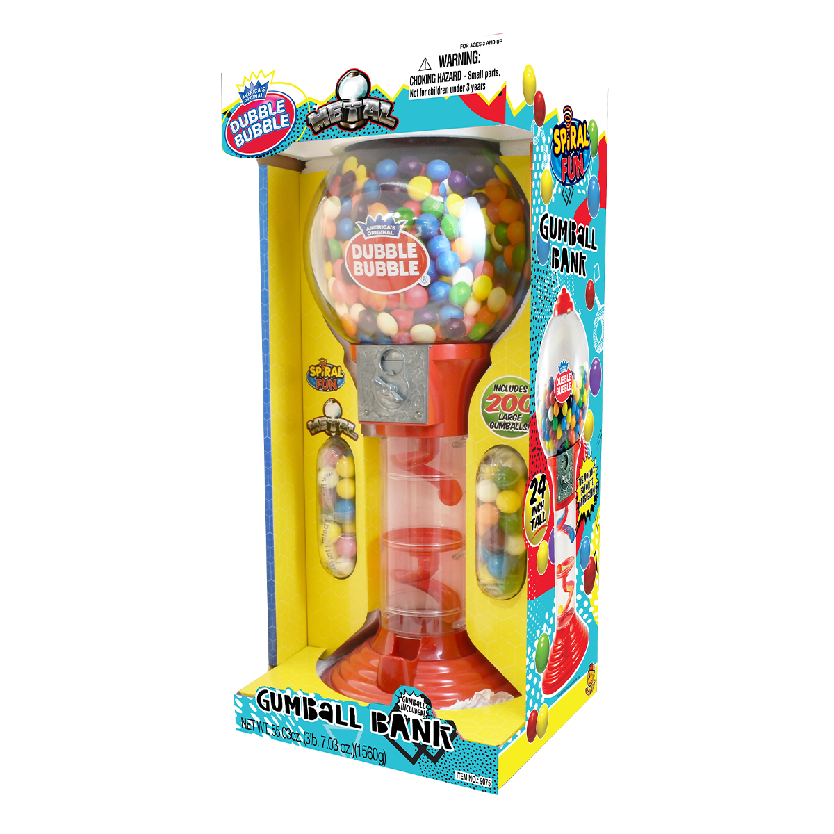 Dubble Bubble Metal Gumball Bank - 24