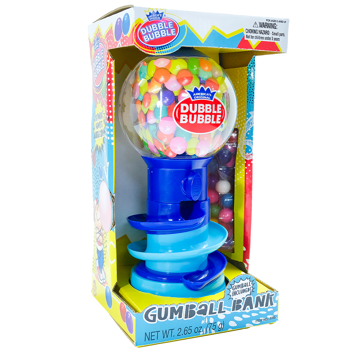 Dubble Bubble Spiral Fun Gumball Bank - 10"