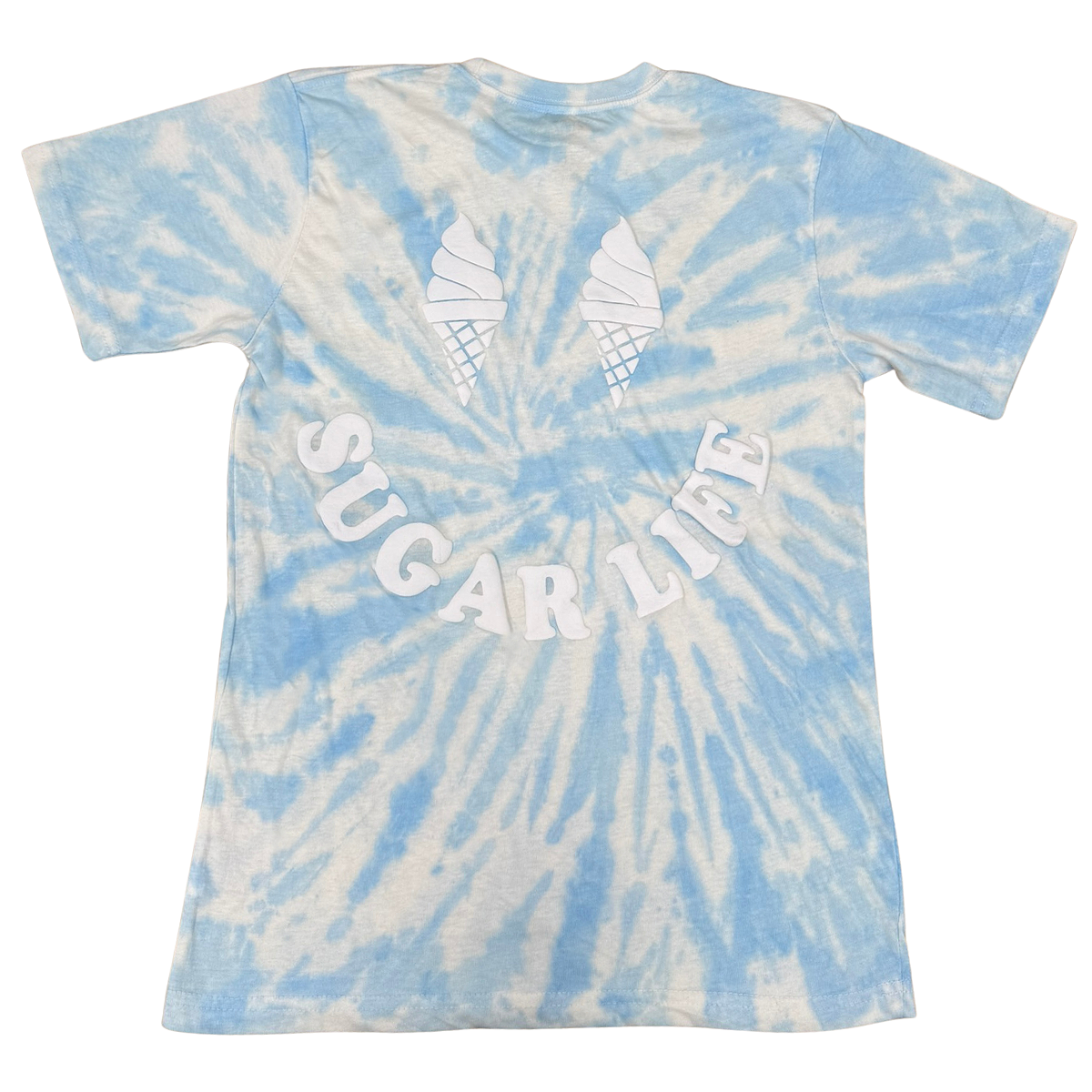 Sugar Life Tie Dye T-Shirt - Blue/White