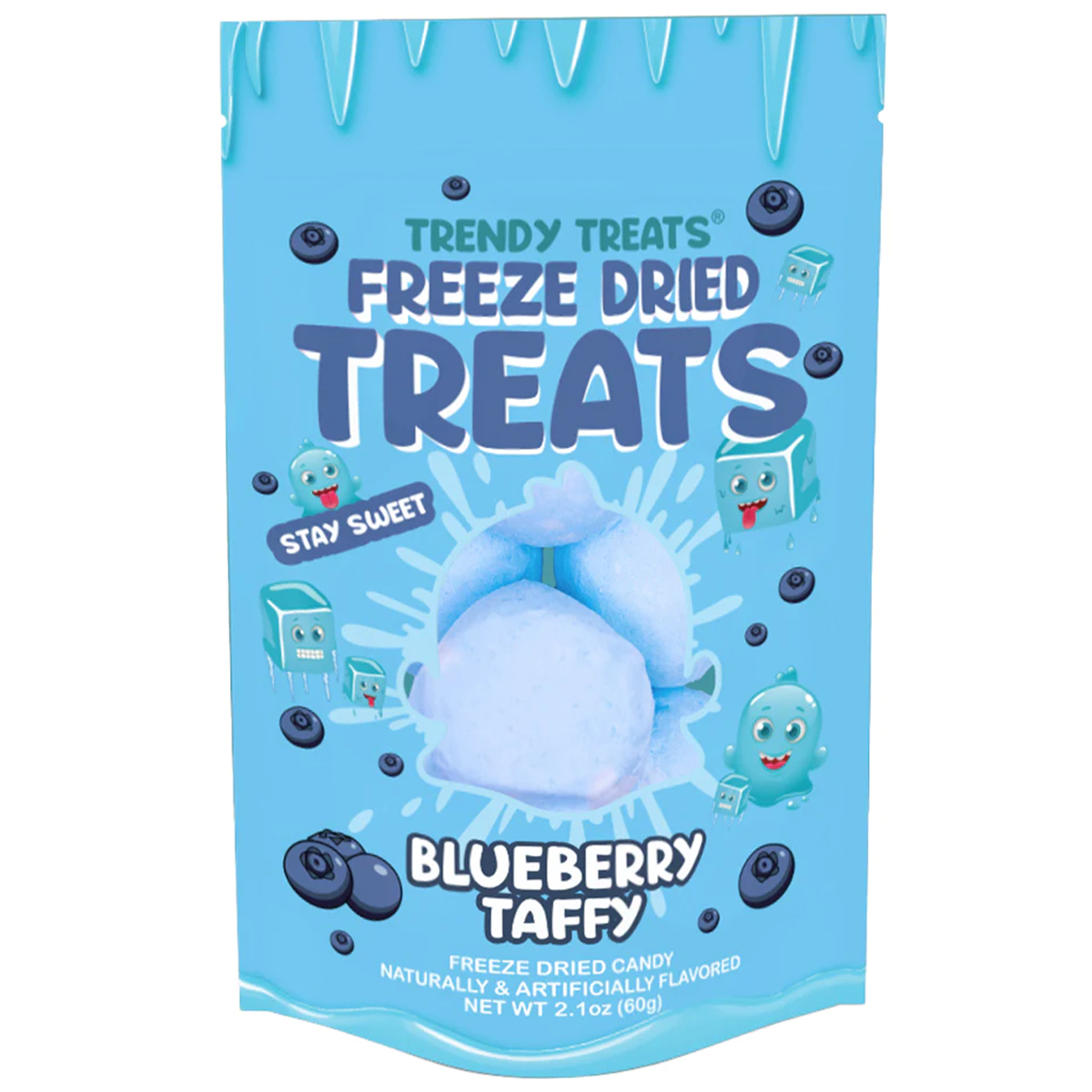 Trendy Treats Freeze Dried Taffy Blueberry