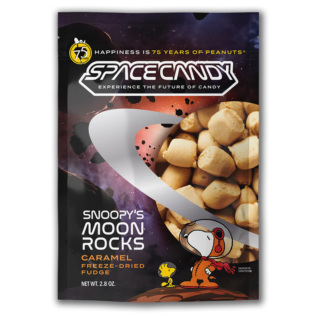 Space Candy Snoopy's Moon Rocks Caramel Freeze Dried  Fudge