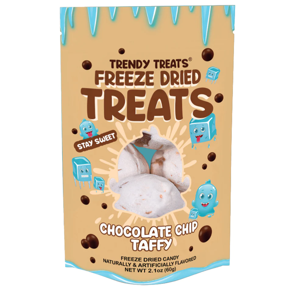 Trendy Treats Freeze Dried Taffy Chocolate Chip - Sugar Life