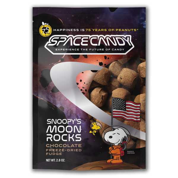 Space Candy Snoopy's Moon Rocks Chocolate Freeze Dried Fudge