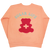 Sugar Life Fuzzy Crewneck Neon Pastel Peach - Adult