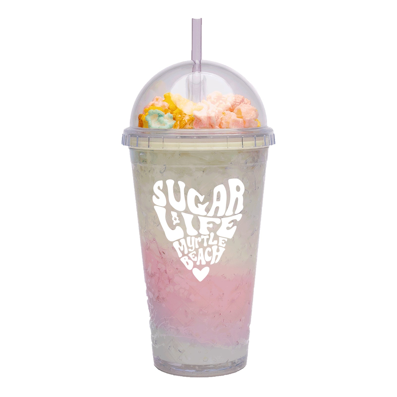 Sugar Life Double Wall Popcorn Domed Tumbler