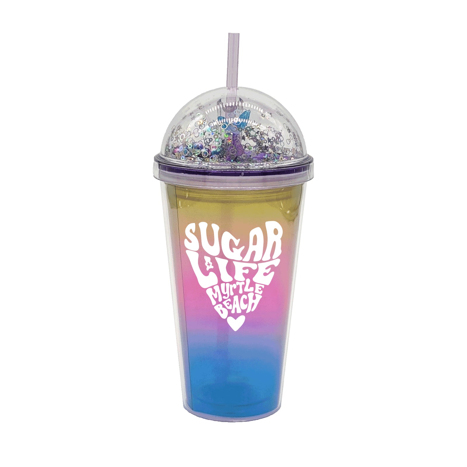Sugar Life Double Wall Mermaid Domed Tumbler