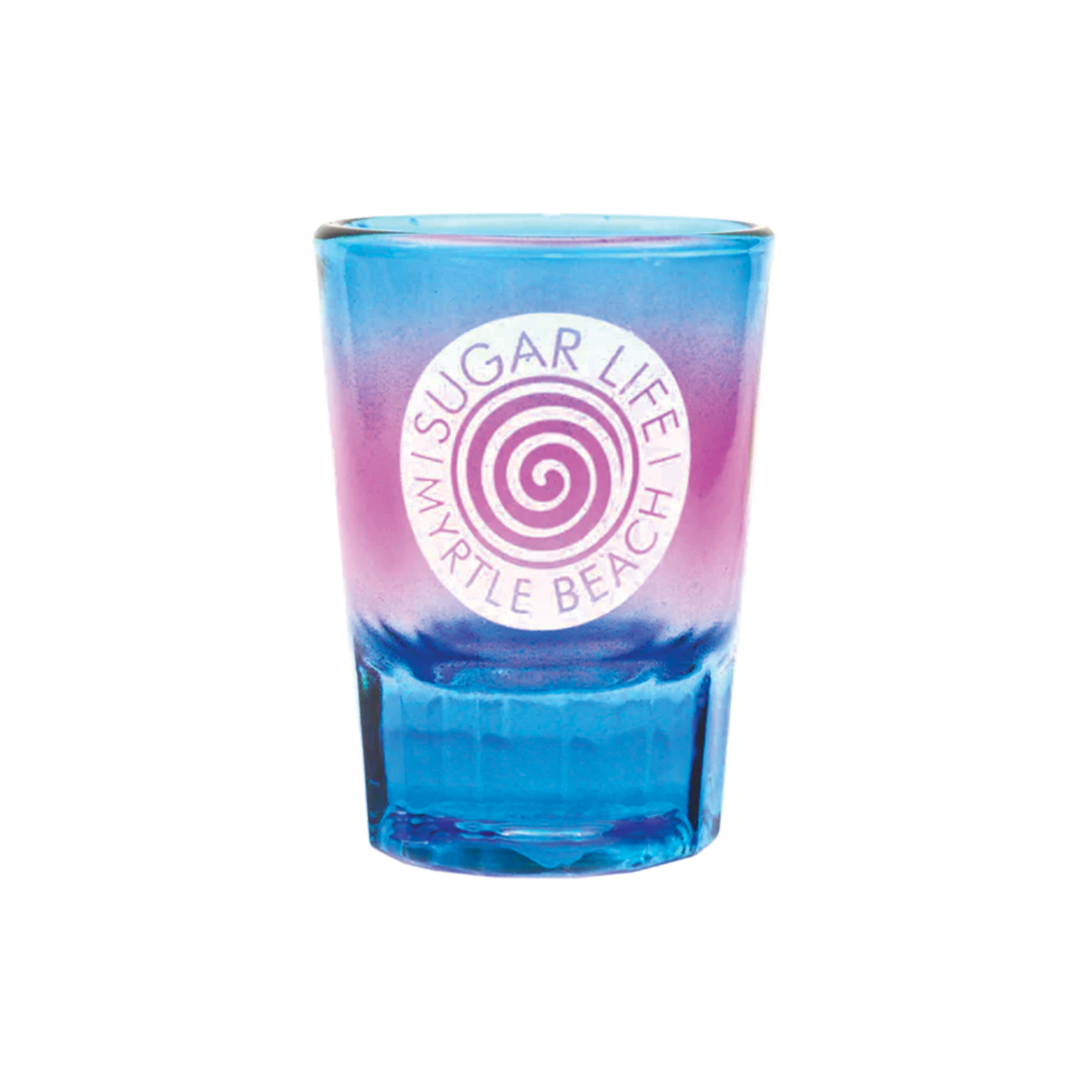 Sugar Life Candy Swirl Heavy Bottom Shot Glass