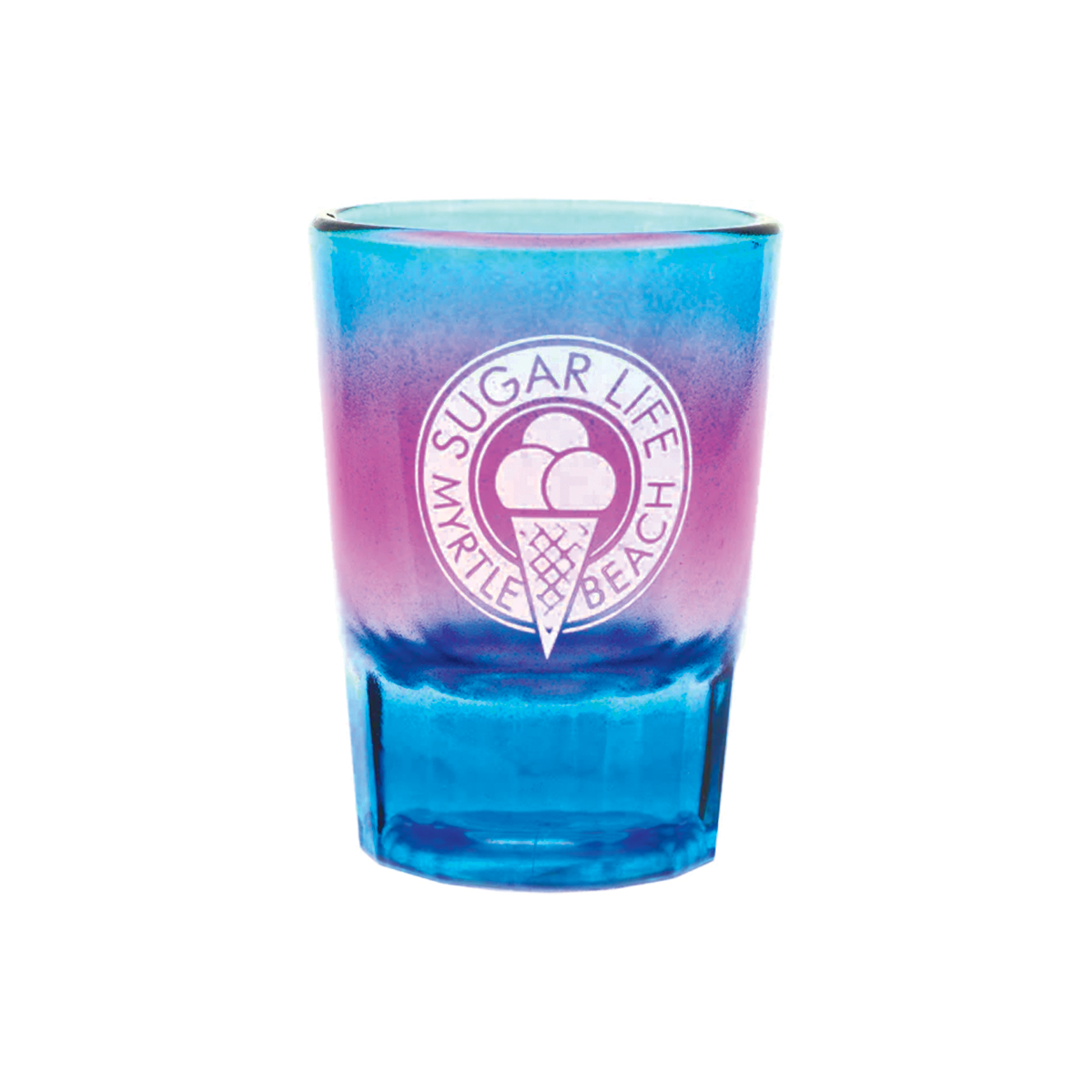 Sugar Life Ice Cream Cone Heavy Bottom Shot Glass