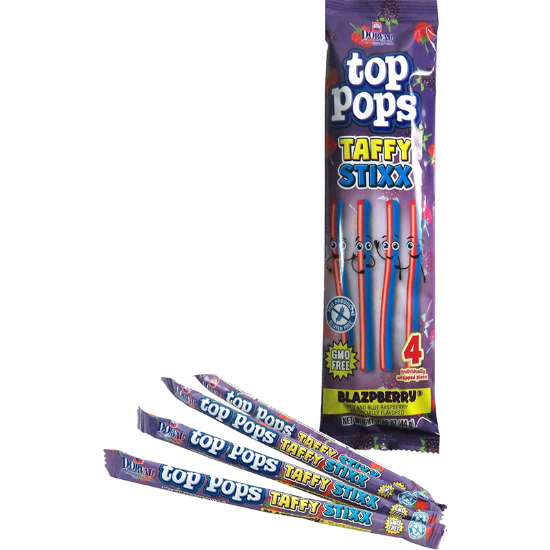 Top Pops Taffy Stixx Blazpberry