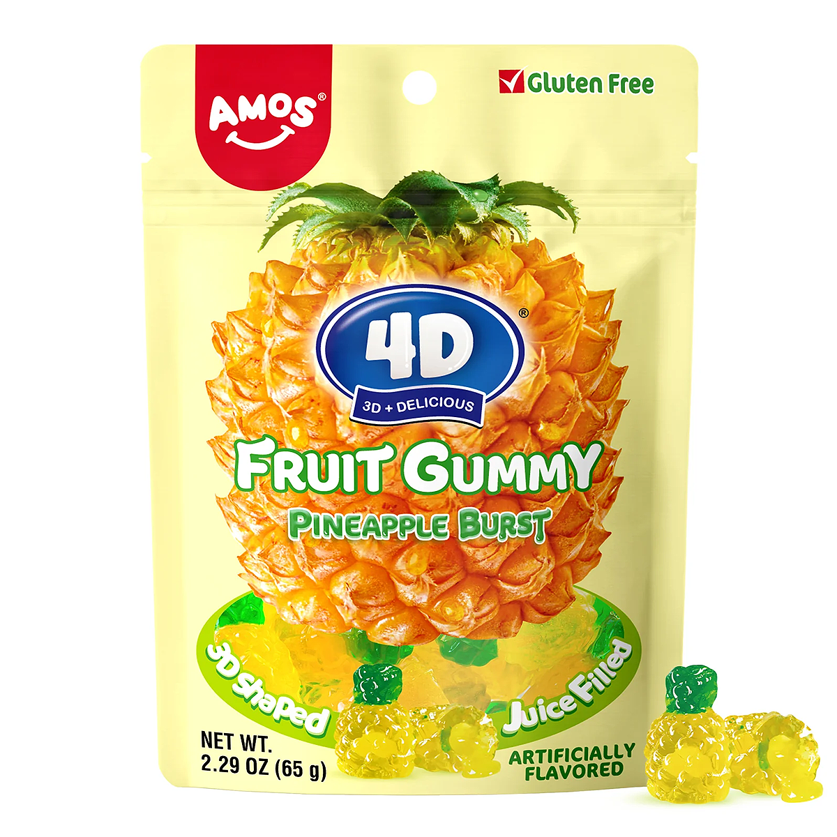 4D Gummy Pineapple Burst - Sugar Life Candy