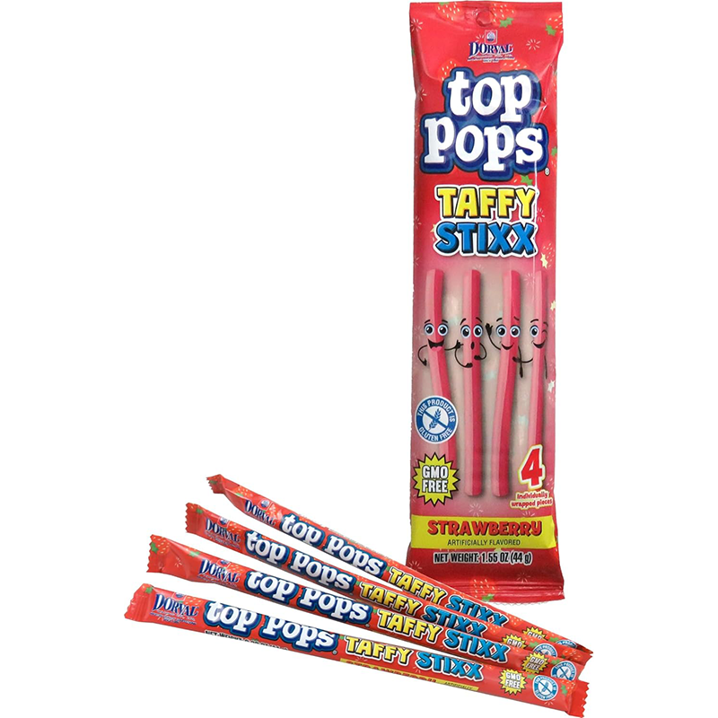 Top Pops Taffy Stixx Strawberry