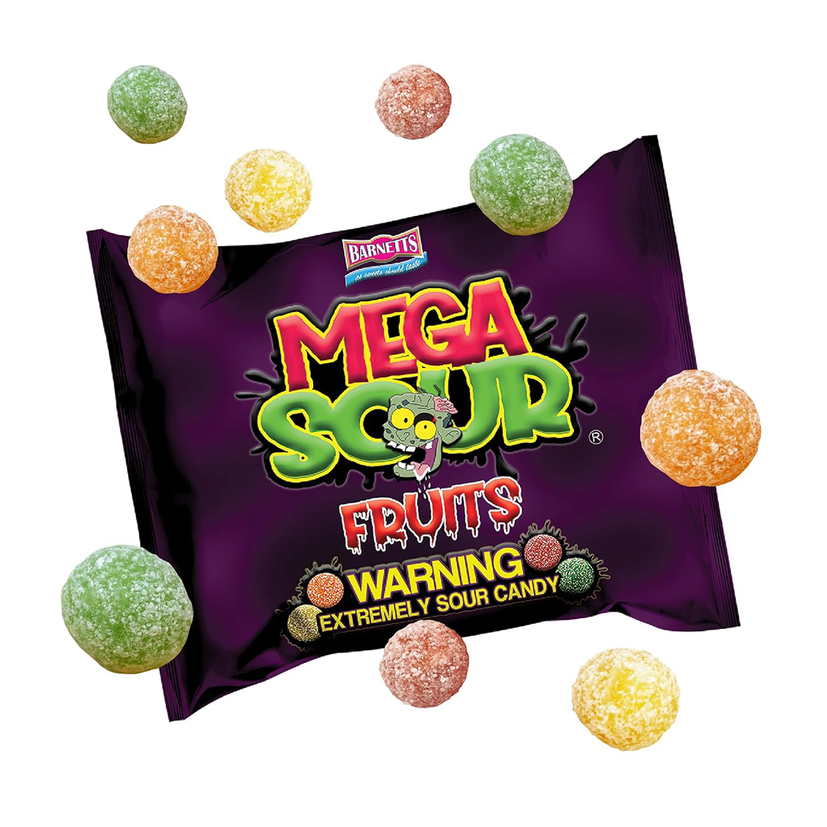 Barnetts Mega Sour Fruits Bag