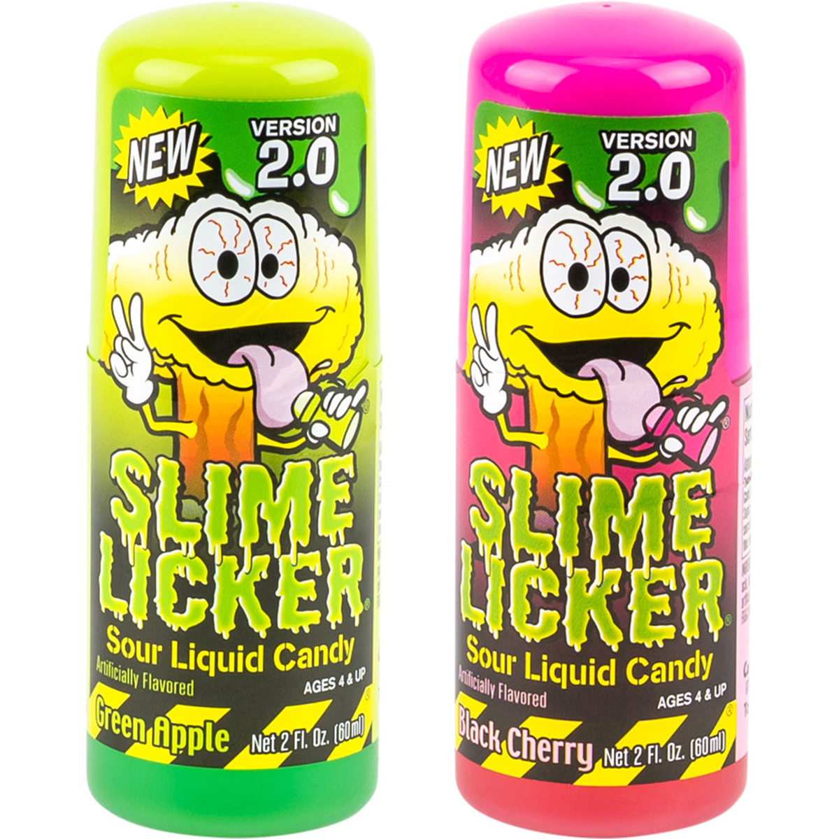 TOXIC WASTE® Slime Licker 2.0 Green Apple & Black Cherry