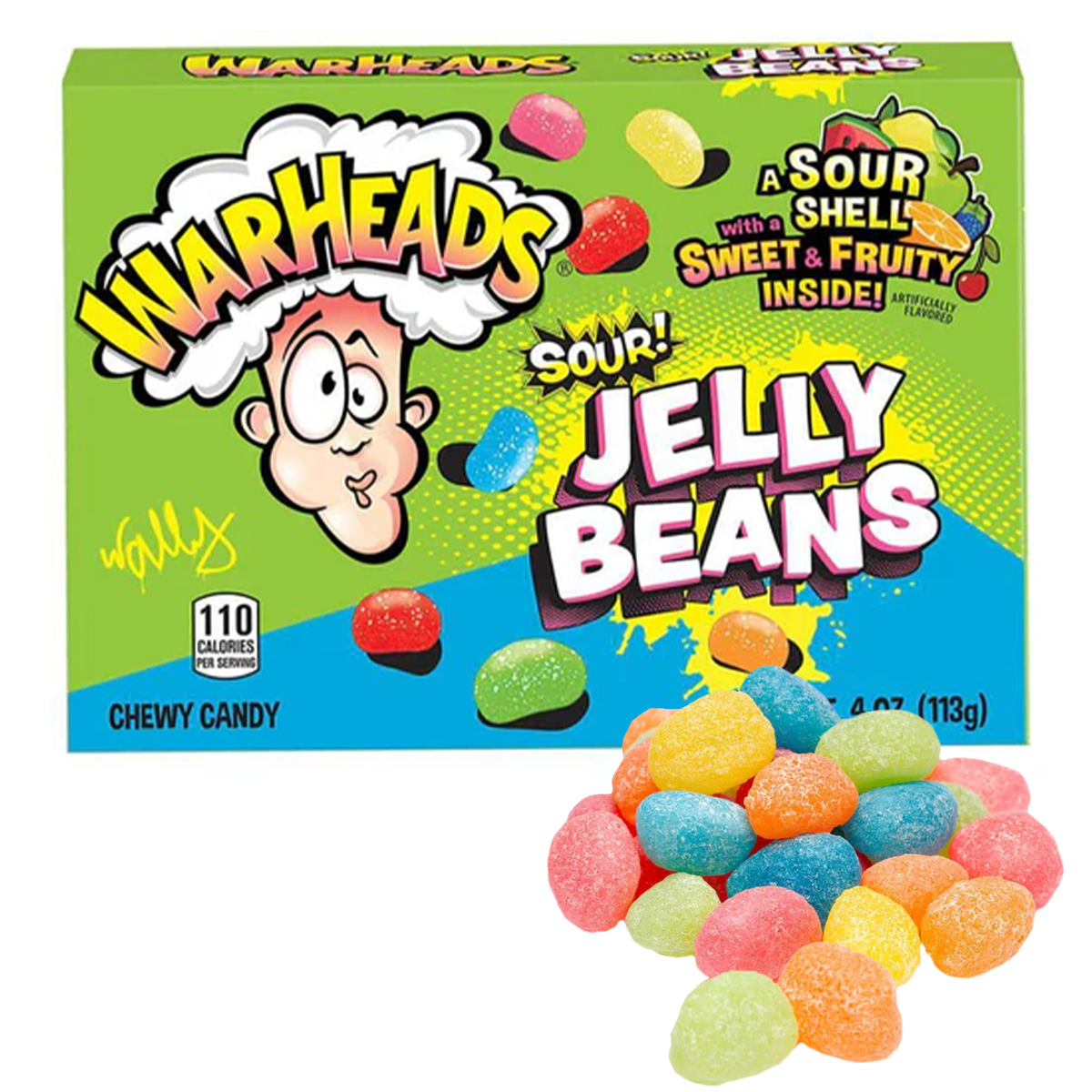 Warheads Sour Jelly Beans