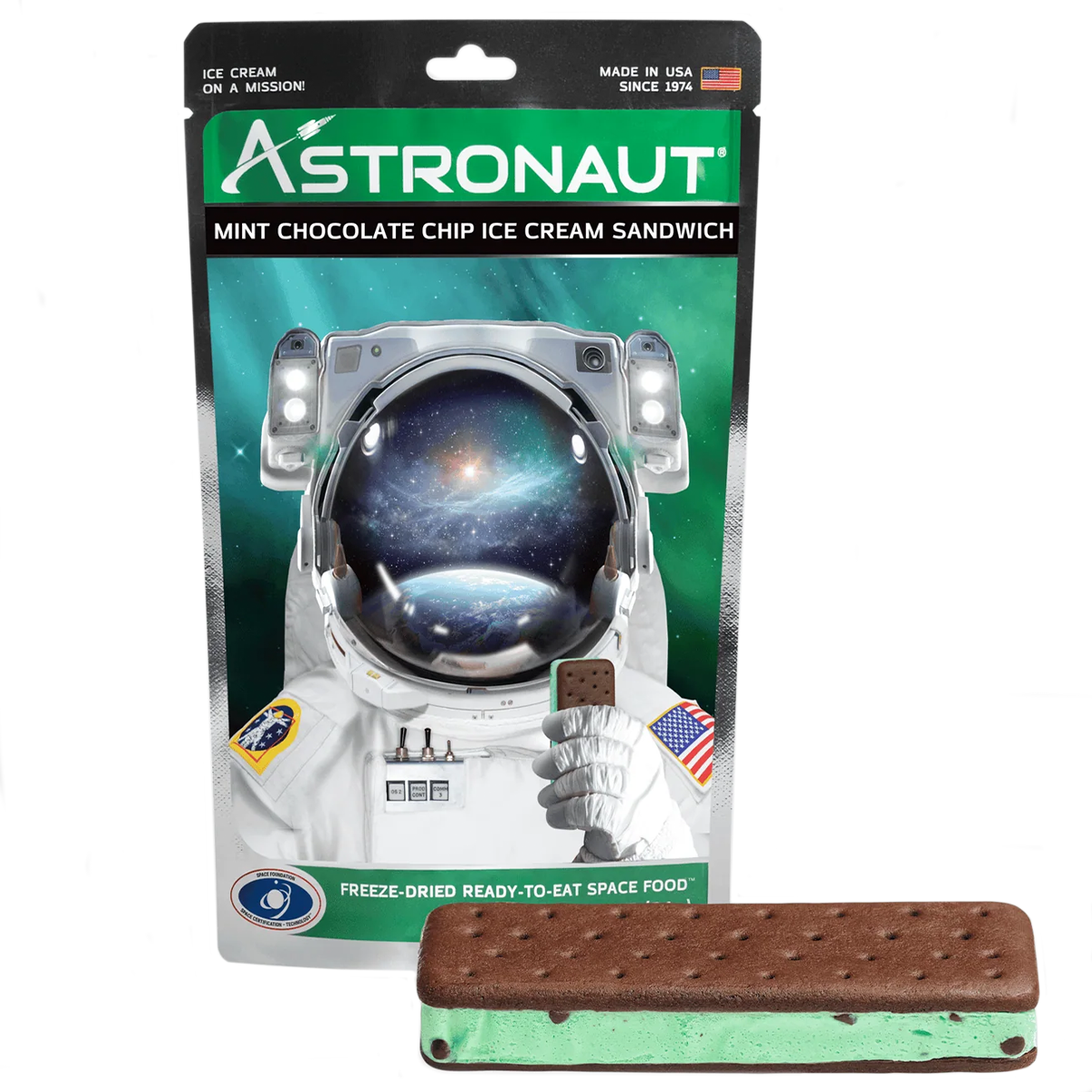 Astronaut Ice Cream Sandwich - Mint Chocolate Chip