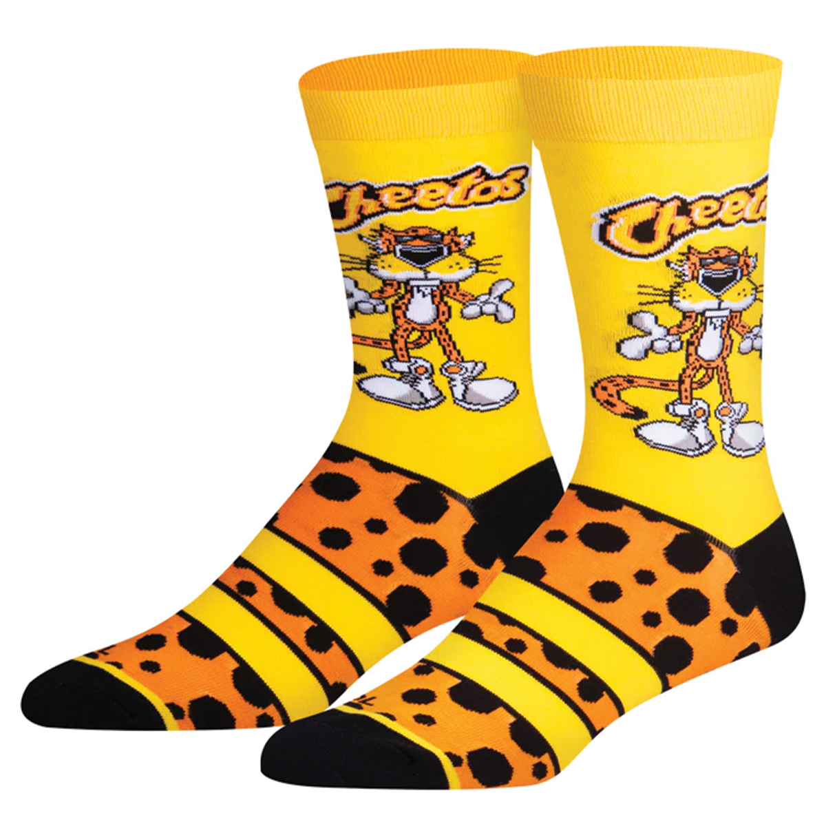 Chester Cheetah Folded Crew Socks