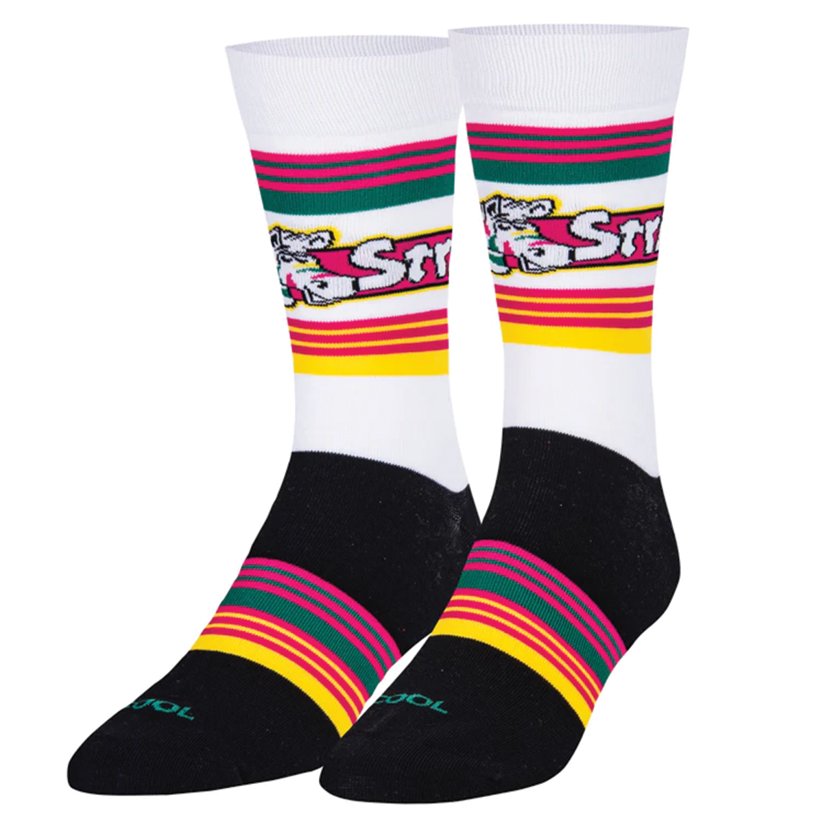 Fruit Stripes Folded Crew Socks