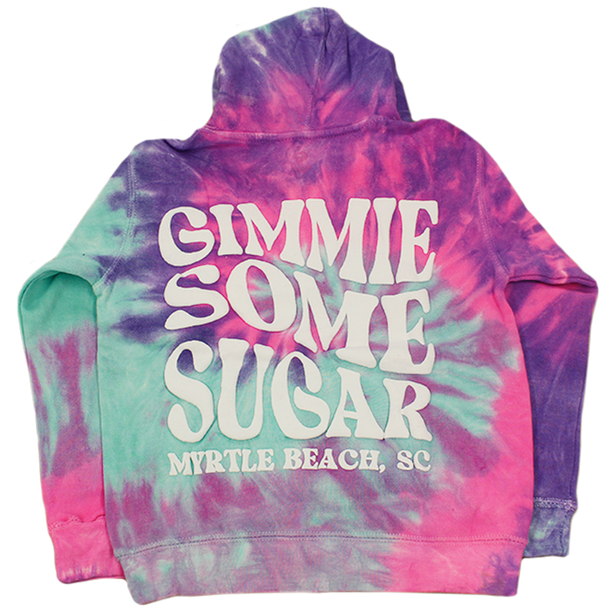 Sugar Life Gimmie Some Sugar Tie Dye Hoodie Purple & Green - Adult