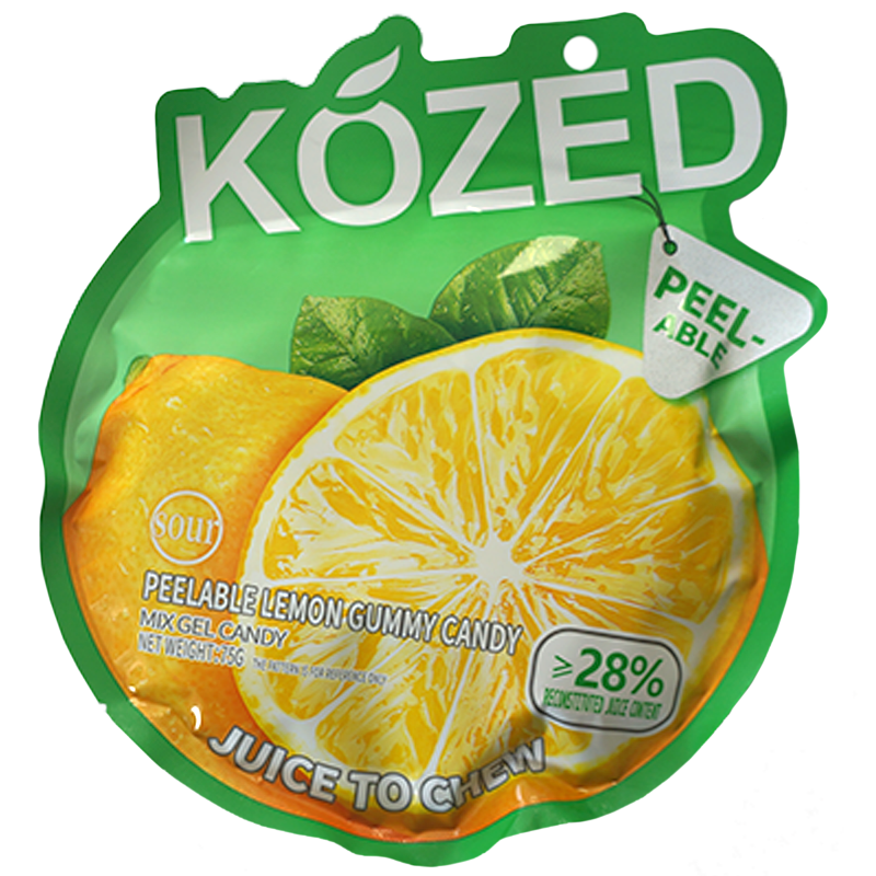 Kozed Peelable Gummy Candy Lemon