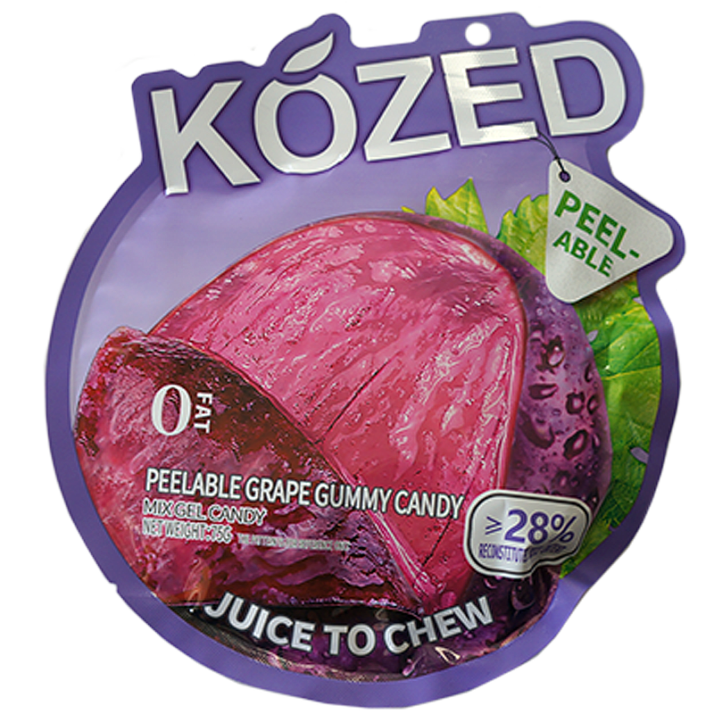 Kozed Peelable Gummy Candy Grape