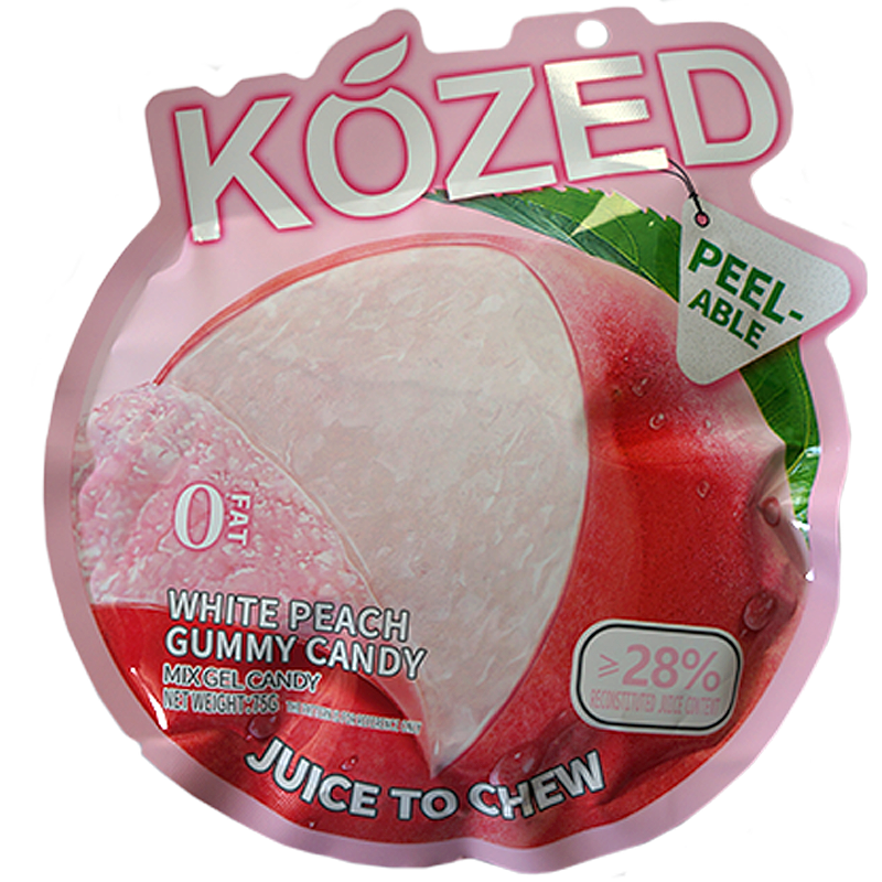 Kozed Peelable Gummy Candy White Peach