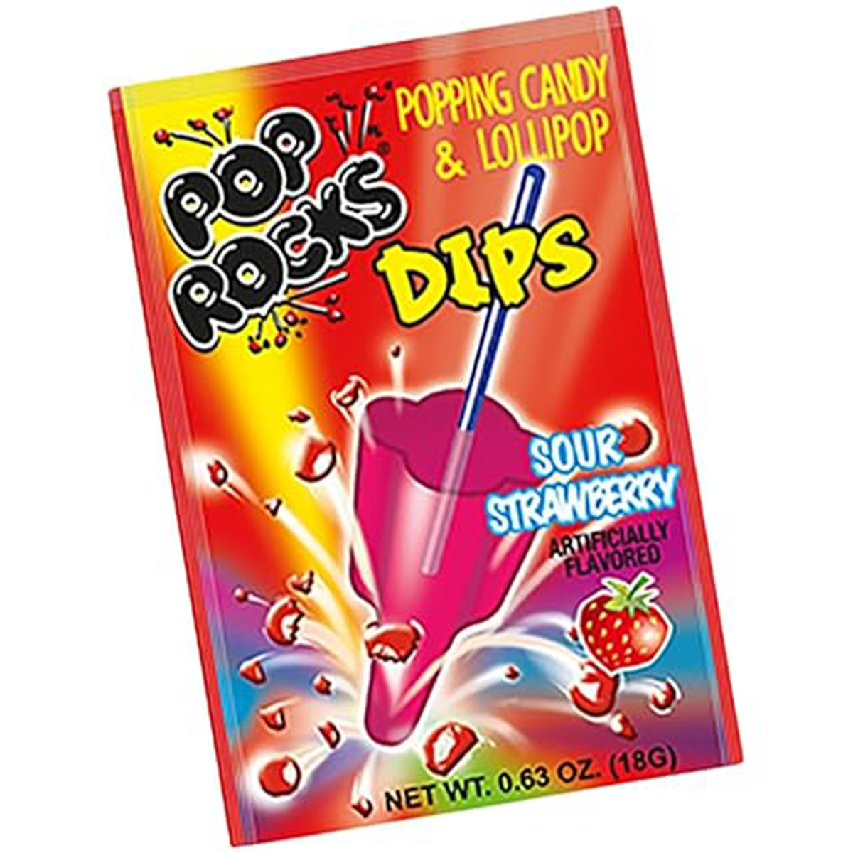 Pop Rocks Dips - Sour Strawberry