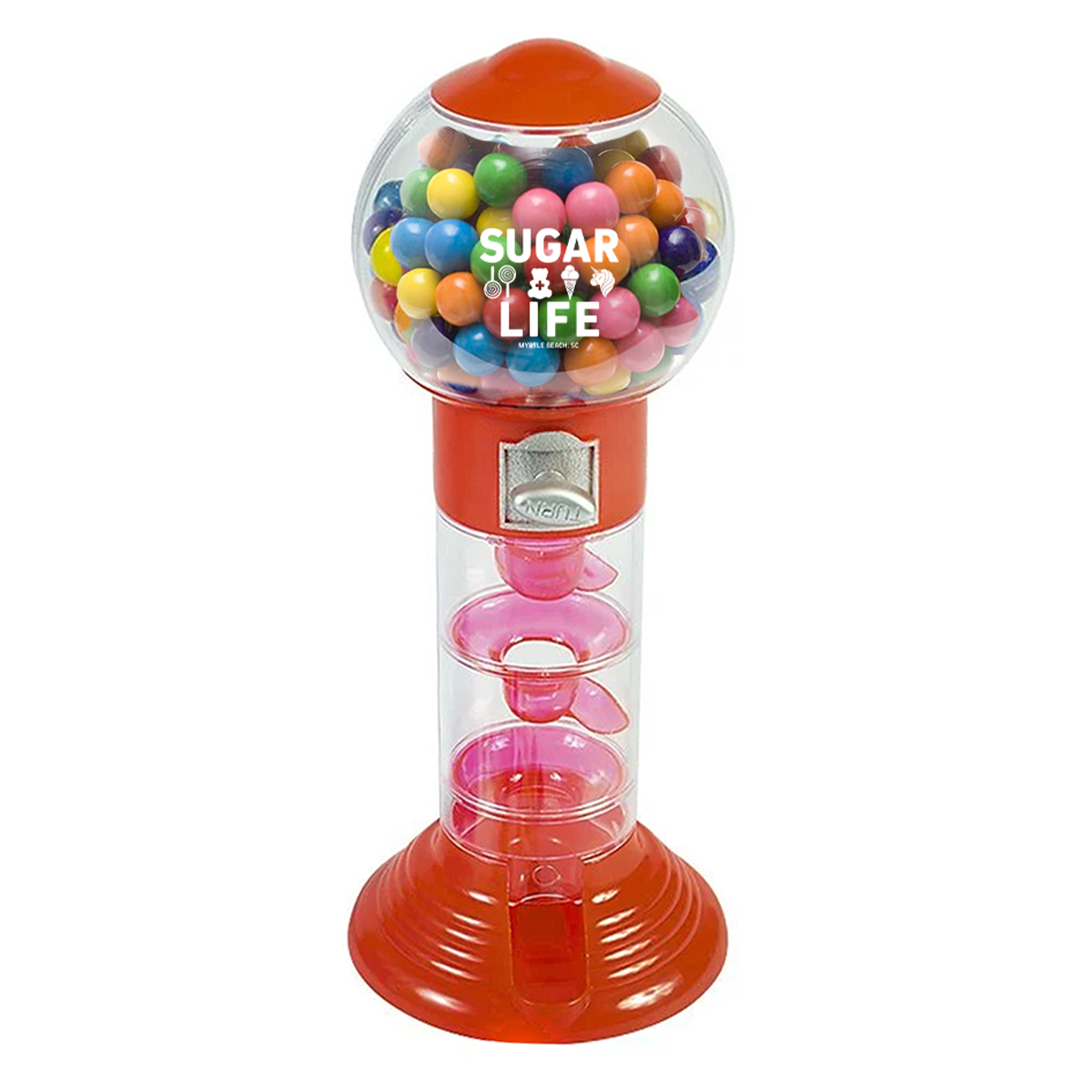 Sugar Life Spiral Fun Gumball Bank - 10.5"