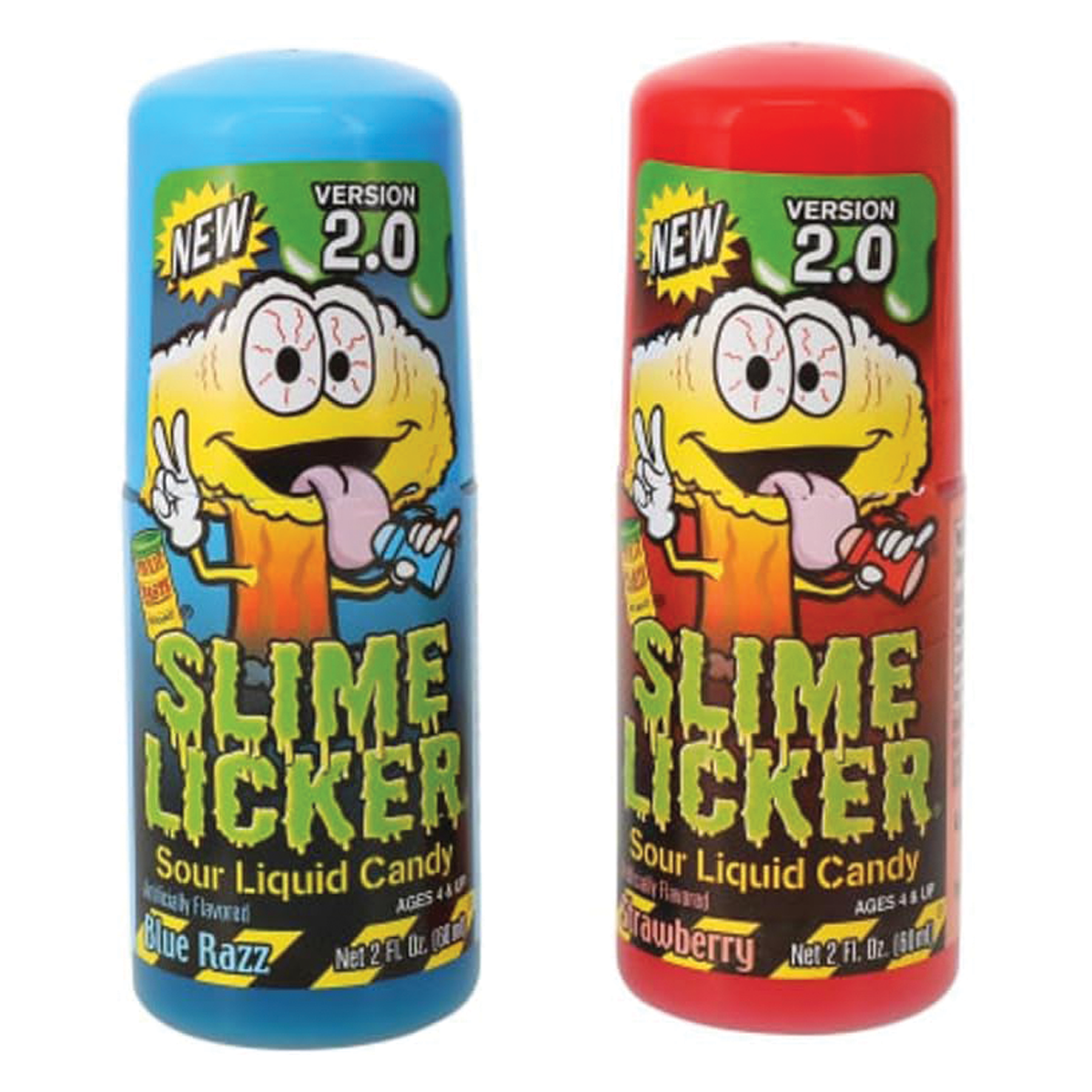 TOXIC WASTE® Slime Licker 2.0 Blue Razz & Strawberry