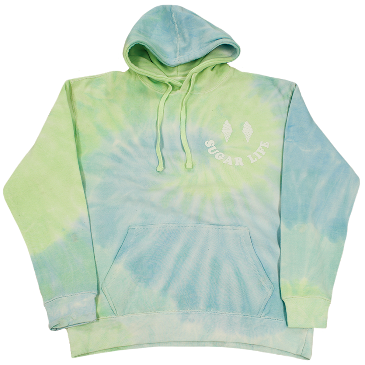 Light green tie dye sweatshirt sale