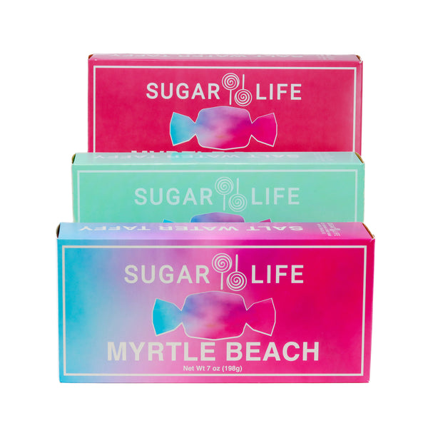 SUGAR LIFE SALT WATER TAFFY 7 OZ. GIFT BOXES Sugar Life Candy