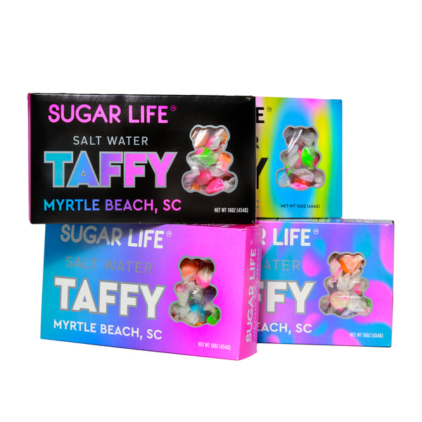 SUGAR LIFE SALT WATER TAFFY 1LB GIFT BOXES Sugar Life Candy